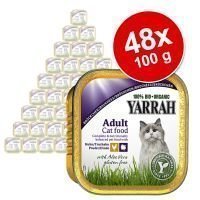 48 x 100 g Yarrah -säästöpakkaus - Wellness Pâté: lohi & merilevä