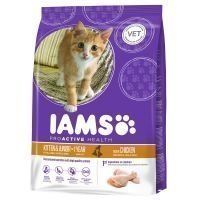 Iams Kitten & Junior Rich in Chicken - säästöpakkaus: 2 x 10 kg