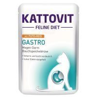 Kattovit Gastro Pouch - 6 x 85 g ankka & riisi