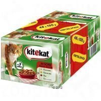 Kitekat Fresh Delight Pouches -säästöpakkaus 48 x 100 g - Kotitiikerin kootut