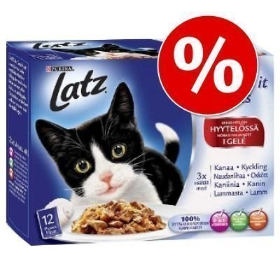 Latz ''As good as it looks'' hyytelössä 44 x 100 g - maukas liha- ja kalalajitelma