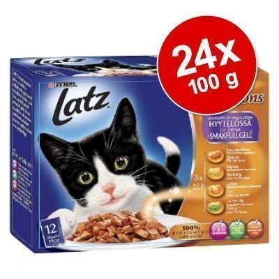 Latz "Sensations" hyytelössä 24 x 100 g - maukas kalalajitelma