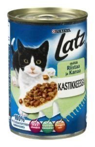 Latz kastikkeessa 6 x 400 g - nauta & kalkkuna