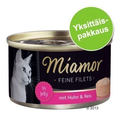 Miamor Fine Filets 1 x 100 g - vaalea tonnikala & mustekala hyytelössä