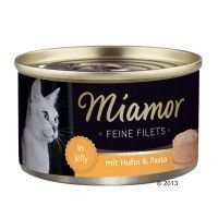 Miamor Fine Filets 6 x 100 g - vaalea tonnikala & mustekala hyytelössä