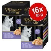 Miamor Fine Fillets Mini Pouch Multibox -säästöpakkaus 16 x 50 g - Selection I & II